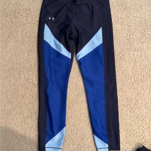 Under Armour Black and Blue Athletic Leggings